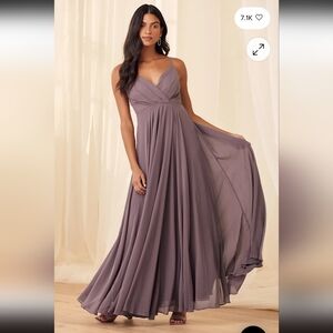 Lulus All About Love Dusty Purple Maxi Dress Size Medium